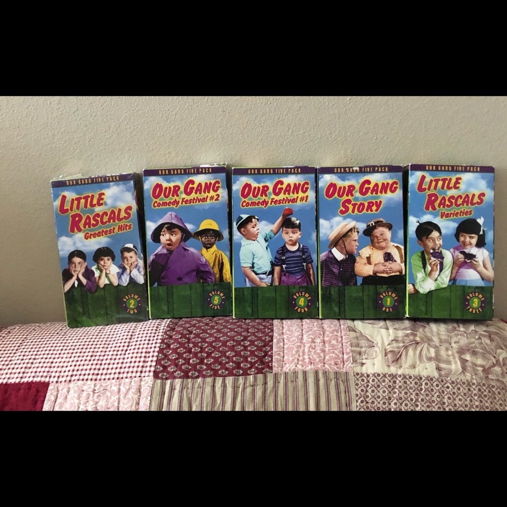 Little Rascals complete 5 VHS tapes excellent cond